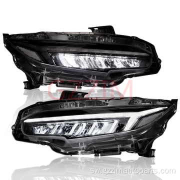 Honda Civic 2016-2021 Taa za kichwa za LED zilizobadilishwa